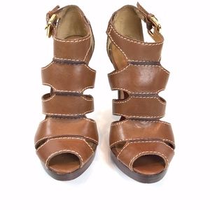 Kors Michael Kors Leather High Heel Sandals/US 8.5